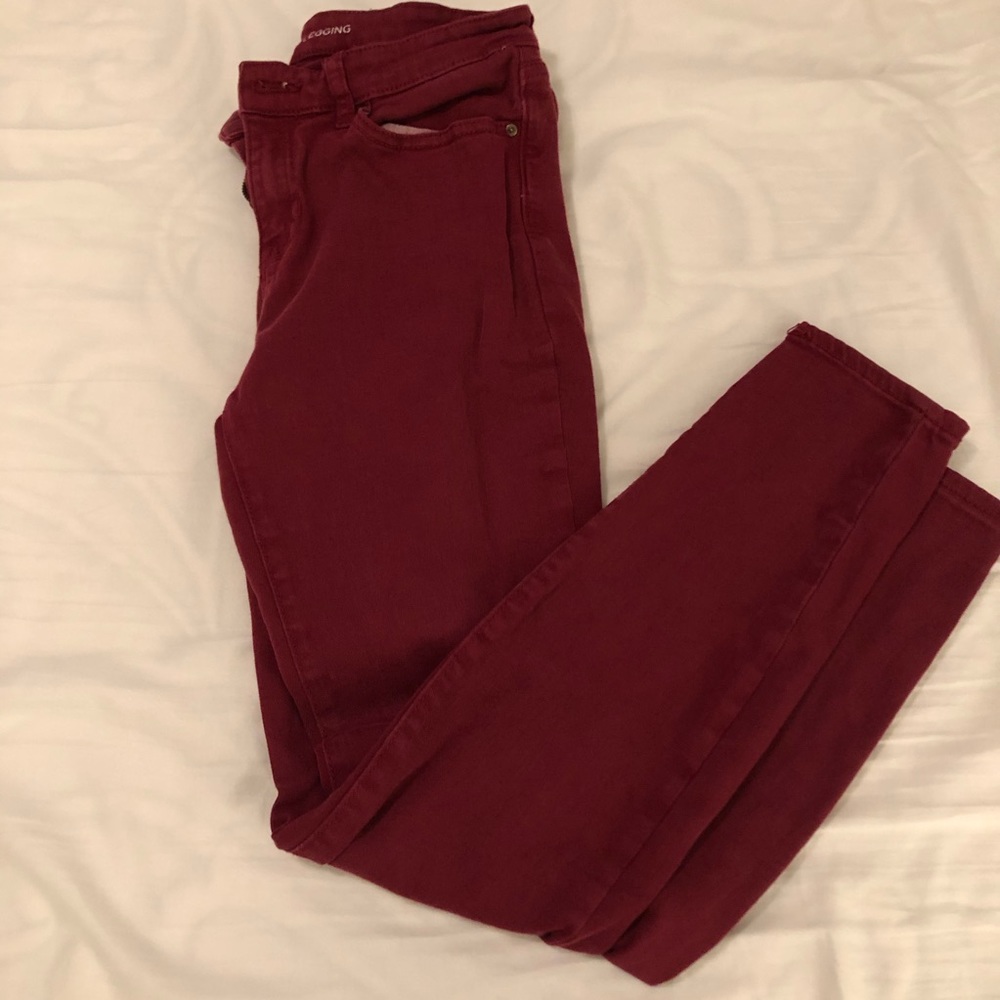 Maroon gap jeans
